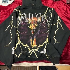 Darc Sport wolves x all the energy Vintage pierce Hoodie